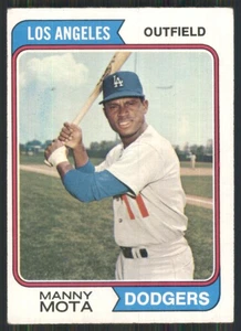 1974 Topps #368 Manny Mota Los Angeles Dodgers 3189 - Foto 1 di 2