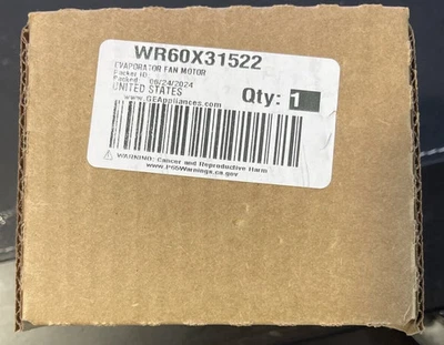 GE Repuesto Original WR60X31522 Evaporador Ventilador Motor OEM Foto 1 de 2