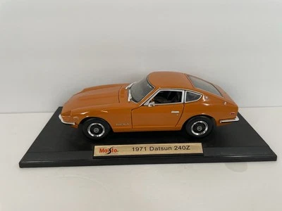 1/18 Nissan Datsun Fairlady 240Z Naranja 1971 Maisto Die-cast Minicar Japón Foto 1 de 4