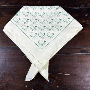 VTG The Masters Golf Tournament Scarf Augusta 29x29 Inches Bandanna RARE PGA - Picture 1 of 13