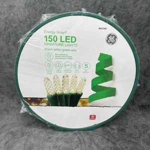 GE StayBright 150-Count 49.6 ft Warm White Miniature LED Christmas String Lights - Picture 1 of 9