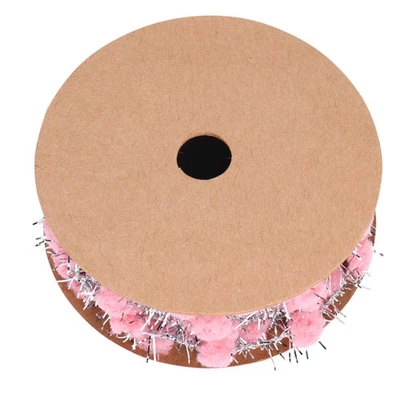 Cinta de pompones brillantes árbol de Navidad cinta decorativa para manualidades artísticas Foto 1 de 4