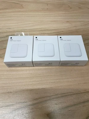 Lot Of 3 Apple (MGN03AM/A) 12W USB Power Adapter New Sealed - Image 1 of 4