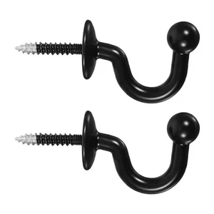 2 Pieces Wall Hook Small Curtain Tieback Hooks Window for Curtains - Picture 1 of 12