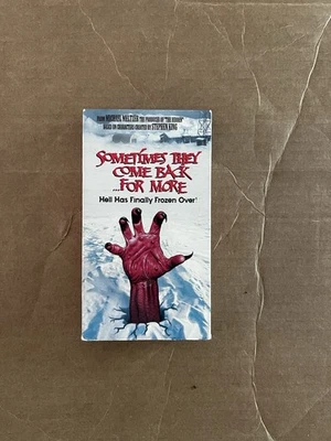Sometimes They Come Back For More VHS Stephen King Horror Oop Rare - Image 1 of 3