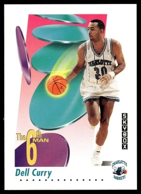 1991 SkyBox #434 Dell Curry - Charlotte Hornets - Image 1 of 2