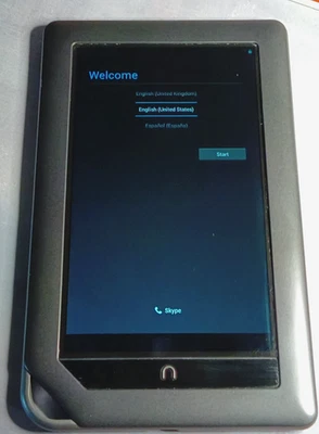 BARNES &NOBLE NOOK 7" Tablet eReader 8GB ~ BNRV200 / GRAY / Factory Reset - Image 1 of 4
