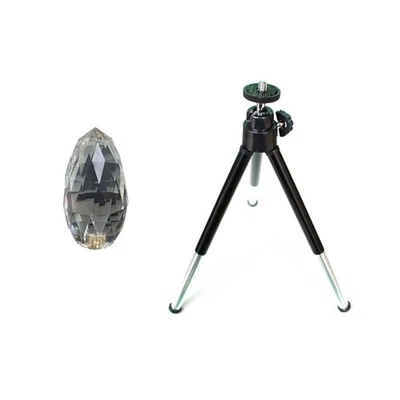Camera Lens Crystal Prism Filter With Stand Bracket Photography Rainbow Studio - Image 1 of 4