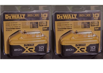 PACK 2 baterías de iones de litio DeWALT DCB210-2 20V MAX XR 10.0 AH Foto 1 de 3