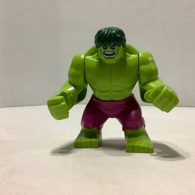 Lego Marvel Hulk Big Fig Minifigure Superheroes Green Hair #76078 2.5" Tall - Image 1 of 4