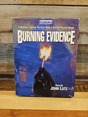 Vtg bePUZZLED Mystery Jigsaw Thriller Puzzle - Burning Evidence-1993-COMPLETE - Image 1 of 4
