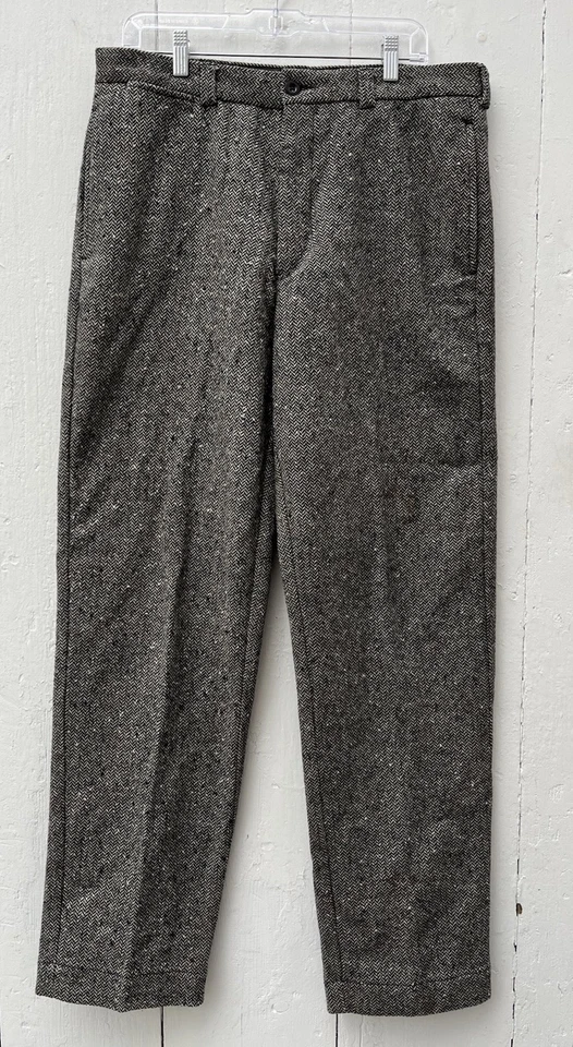 VTG Classic Ralph Lauren Polo Wool Herringbone Tweed Buckle Back Pants 34 x 33 - Image 1 of 4