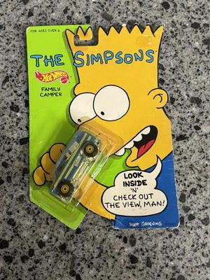 HOT WHEELS THE SIMPSONS FAMILY CAMPER VEHICLE  1990 unopened Free Shipping - Image 1 of 4