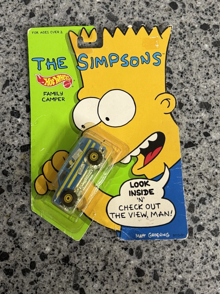 HOT WHEELS THE SIMPSONS FAMILY CAMPER VEHICLE  1990 unopened Free Shipping - Image 1 of 4