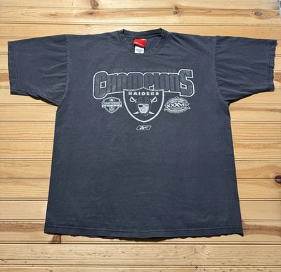 Camisa De Colección 2002 Las Vegas Raiders NFL AFC Champions Super Bowl XXXVII - Grande Foto 1 de 4