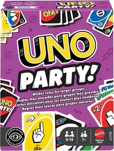 Mattel Spiele UNO Party Kartenspiel mit Deck & Sonderregeln für große Gruppen auf K - Bild 1 von 8