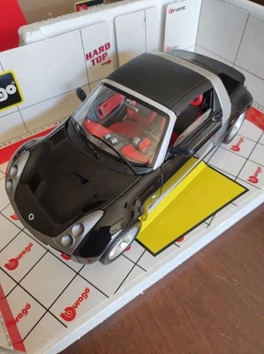 Burago Smart Roadster 1/18 Nera 2003 Vintage - Immagine 1 di 4