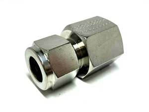 Parker Stainless Steel Tubing Adapter 1/2" Tube OD x 1/2 NPT Female - Picture 1 of 3