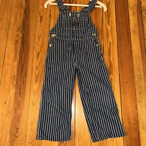 Salopette da falegname vintage BIG SMITH per bambini in hickory a righe bambino taglia 3-4 T? - Foto 1 di 9