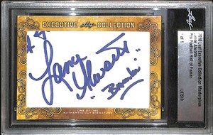 Lance Alworth Signed 2018 Leaf Executive Collection Masterpiece 1/1 Card #/d HOF