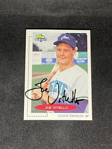 Joe Vitiello 1991 Classic Best #404 Eugene Emeralds Royals Auto Signed MILB Card
