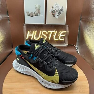 Nike Pegasus Trail 2 Black Dark Sulfur Men’s Sz 8.5 - Picture 1 of 10