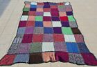 Hand Woven Wool Qurashi Bed Sheet Rug Blanket Wall Hanging throw 8.4 x 5.6 Ft