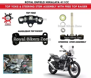 Royal Enfield "Himalayan" "Top Yoke & Steering Stem Assy." with Free Top Raiser - Picture 1 of 9