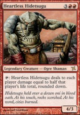 1x Heartless Hidetsugu Heavy Play, English Betrayers of Kamigawa MTG Magic