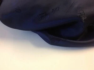 Beautiful 100% AC Navy 50 Jacquard Silky Lining Fabric 56" 143 cm Cloth Garment - Picture 1 of 1