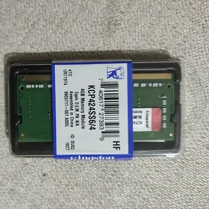 Kingston Technology kcp424ss6/4 4 GB DDR4 2400 MHz – Memory Module 4 GB, 1 x 4 - Picture 1 of 3