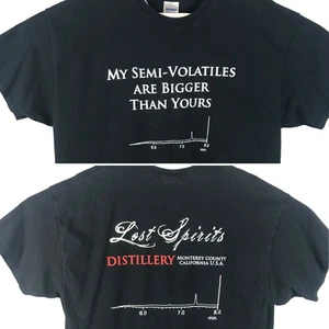 Lost Spirits Distillery Monterey CA T-Shirt sz XL Mens Semi Volatiles Chemistry - Picture 1 of 5