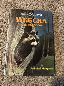 WALT DISNEY’S WEECHA THE RACCOON Rutherford Montgomery Hardcover 1960 Animals - Picture 1 of 8
