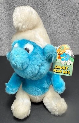 "Muñeca Pitufo Vintage Años 80 PEYO 7.5"" TV Personaje de Dibujos Animados - Peluche" Foto 1 de 4