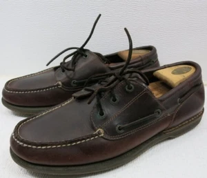 Rockport Zapatos de Cuero Curtido al Aceite para Cubierta de Barco Informales Confort Zapatos Kutsu 13 M - Imagen 1 de 7