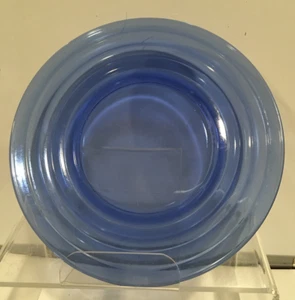 Hazel Atlas Moderntone Cobalt Blue Glass 8.75" Dinner Plate Vintage - Picture 1 of 2