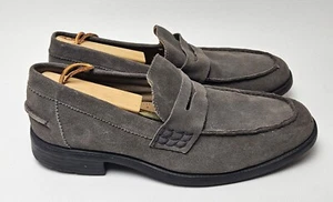 Hush Puppies Holden Charcoal Slip on Loafers Shoes Mens Size 11 Gray Suede - Picture 1 of 14