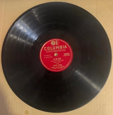 Dinah Shore, 78rpm, V+, So In Love, Columbia 38399 - Image 1 of 2