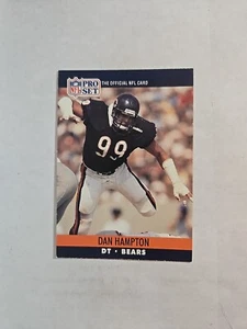 1990 Pro Set NFL #449 Dan Hampton Chicago Bears - Picture 1 of 2