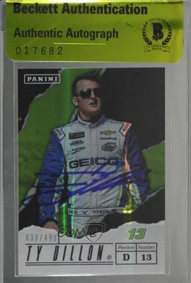 BAS 2017 Panini Father's Day /499 Ty Dillon #70 Authentic Auto - Image 1 of 2
