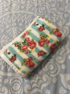 Betsey Johnson Striped Floral Print Baby Blanket - Picture 1 of 4
