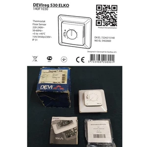Devireg 530 ELKO Electronic Thermostat 140f1030 Devireg 530 Manual Thermostat - Picture 1 of 14