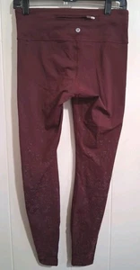 Lululemon Speed Wunder Mid-Rise Back Pocket Tight 28" *Speckle Shine Garnet S-8 - Picture 1 of 12