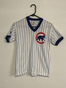 Maillot vintage Chicago Cubs jeunesse L MLB baseball majestueux enfants enfants - Photo 1/4
