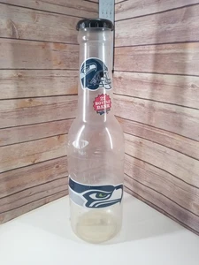 Vintage Seattle Seahawks 21" Jumbo Bottle Coin Bank NFL Flexcraft Made in USA - Picture 1 of 7