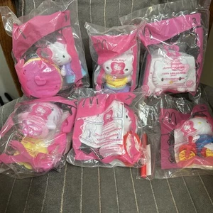 Lot of 6 Sanrio/McDonald's  Dolls Hello Kitty &NEW Vtg - Picture 1 of 9