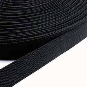 1 Metro Banda de Goma 30mm Ancho para Deco Ropa Bricolaje Coser Negro - Imagen 1 de 1