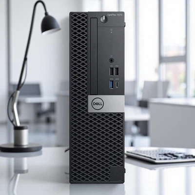 Dell Desktop Intel 6-Core i5 32GB 512GB NVMe SSD WiFi HDMI Win11 Optiplex 7070 - Image 1 of 4