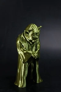 Yoda inspirierte Statue Seide grün Figur Star Wars Fan Geschenk 6" groß - Bild 1 von 9