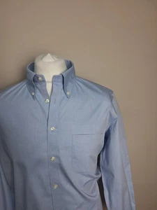 Brooks Brothers Shirt Blue Oxford 16" - 32/33 Slim Fit Non Iron - Picture 1 of 5